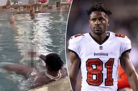 antonia brown pool|Antonio Brown caught exposing himself to shocked。